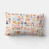 心地よい気にがギフトを届けパーソナライズされたる ランバークッション (裏面)