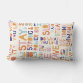 心地よい気にがギフトを届けパーソナライズされたる ランバークッション (正面)