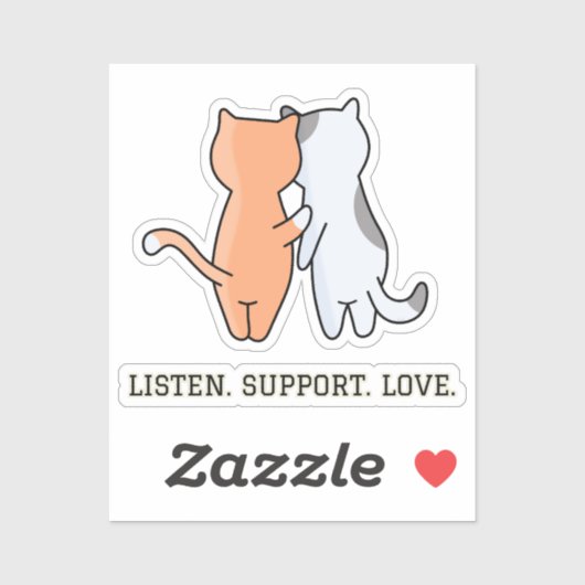 心地よい猫 | トートバッグ シール (シート)