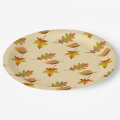 心地よい秋のメープル葉ズのオ葉ーク ペーパープレート