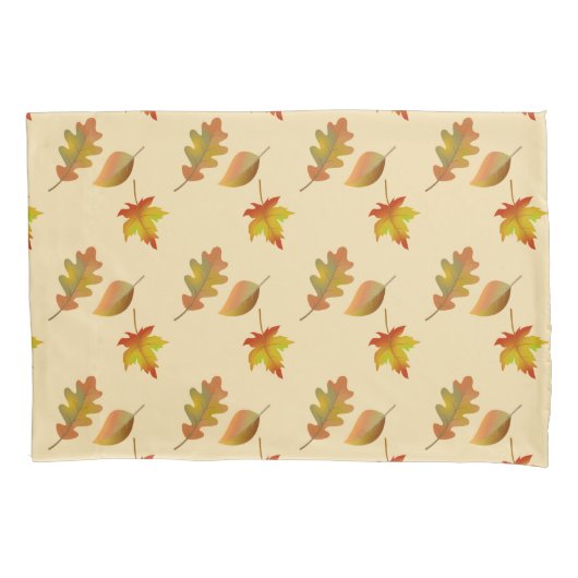 心地よい秋のメープル葉ズのオ葉ーク 枕カバー (正面)