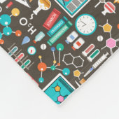 心地よい科学及び化学パターン フリースブランケット (角)