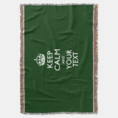心地よい端正なギフトのための平静そしてあなたの文字を保って下さい スローブランケット (正面縦)