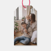 心地よい素朴とJoyスクリプトギフトラベルオーナメント ギフトタグ (裏面)