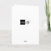 心地よい色彩の鮮やか景色のクリスマスカード カード (裏面)