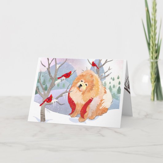 心地よい&ジョイのラフなチャウアートカード カード (正面)