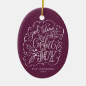 心地よい&ジョイの良い写真の写真 セラミックオーナメント (正面)