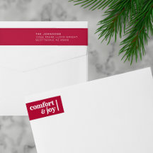 心地よい&ジョイクリスマスミニマル差出人住所