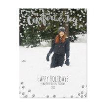 心地よい&ジョイシルバーホリデークリスマスフォト