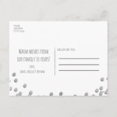 心地よい&ジョイシルバーホリデークリスマスフォト シーズンポストカード (裏面)