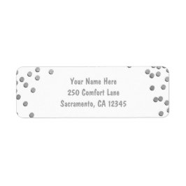 心地よい&ジョイシルバーホリデークリスマス招待状 ラベル