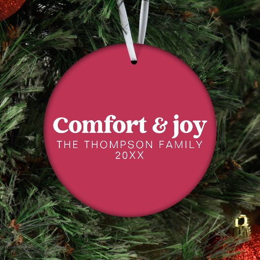 心地よい&ジョイモダンミニマリストピンククリスマス オーナメント