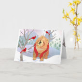 心地よい&ジョイ滑らかなチャウアートカード カード (黄色い花)