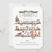 心地よい&ジョイ |クリスマスホリデーカード シーズンカード (正面)