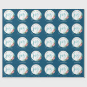 心地よい&ジョイ・クリスマス ラッピングペーパー (フラット)