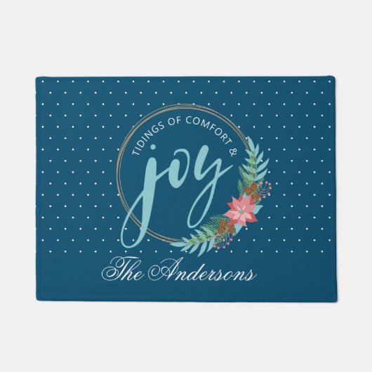 心地よい&ジョークリスマスリースの記事 ドアマット (正面)