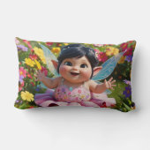 心地よく魅了された妖精 ランバークッション (裏面)