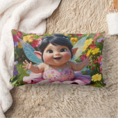 心地よく魅了された妖精 ランバークッション (ブランケット)