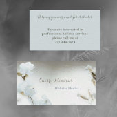 心地良いベビーブルウォーターフローラ名刺 名刺