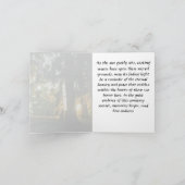 心地良い夕日 カード (内部)