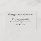 心地良い水彩黄色デイジー名刺 名刺 (裏面)