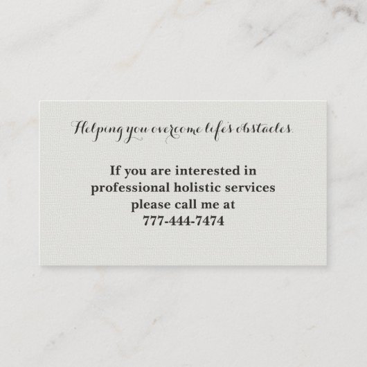 心地良い水彩黄色デイジー名刺 名刺 (裏面)