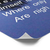 心地良い静寂の詩のポスター ポスター (角)