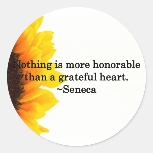 心底感謝してい ラウンドシール (正面)