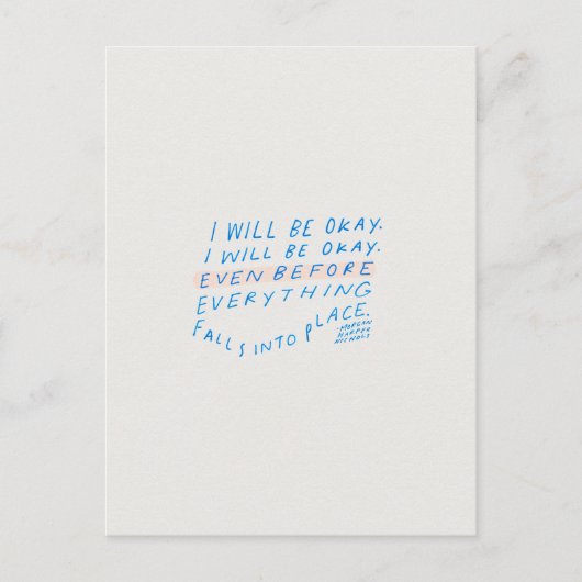 心強い引用文はがき ポストカード (正面)