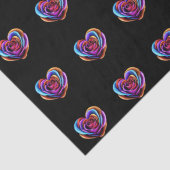 心形カラフルバラ-ティッシュペーパー 薄葉紙 (詳細)