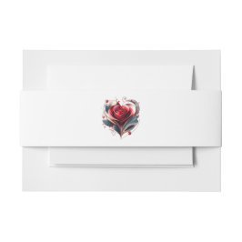 心形モダンバラ結婚の –  招待状ベリーバンド