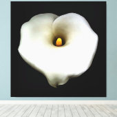 心形芸術的のカ独身のラリリーが孤立した キャンバスプリント (インサイチュ (ウッドフロア))