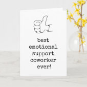 心情最高の面サポートの同僚カード カード (黄色い花)