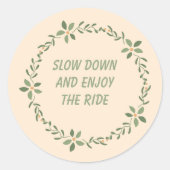 心感動的配り生活用引用文シール ラウンドシール (正面)