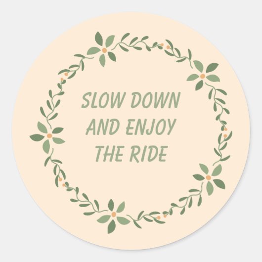 心感動的配り生活用引用文シール ラウンドシール (正面)