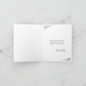 心感謝していのこもったエレガントなウェディングフォトサンキュー サンキューカード (内部)