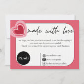 心感謝してい底的な愛 サンキューカード (裏面)