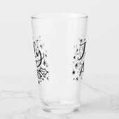 心房細動すてき量 |おもしろいのクリスマスの飲み物 タンブラーグラス (左)