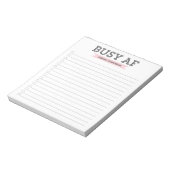 心房細動忙し量 |トレンディーモダンタイポグラフィ |ピンクボックス ノートパッド (回転)