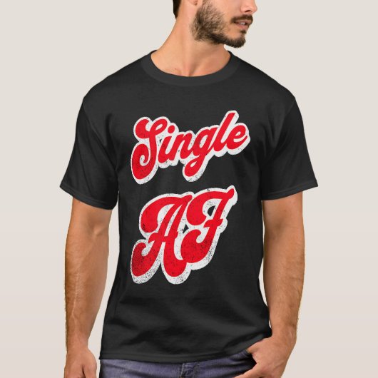 心房細動独身の量 Tシャツ (正面)