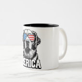 心房黄金レトリバー ツートーンマグカップ (正面右)