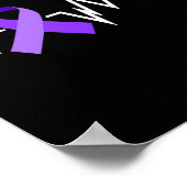 心拍てんかんリボンてんかん障害患者 ポスター (角)