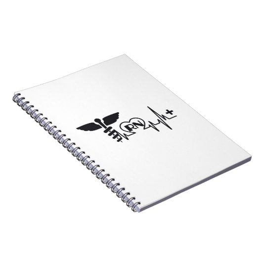 心拍のナースRNのギフト ノートブック (右側)