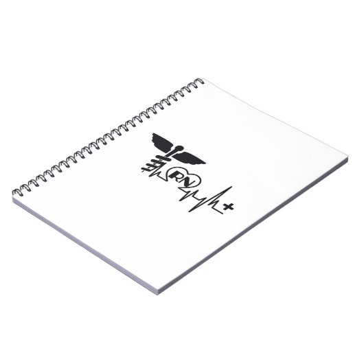 心拍のナースRNのギフト ノートブック (左側)