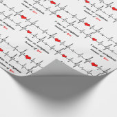 心拍の不整脈 ラッピングペーパー (角)