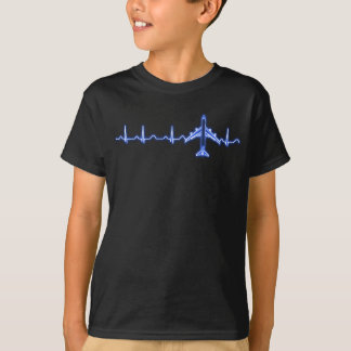 心拍の平らなギフト Tシャツ