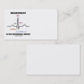 心拍はです私の内部音楽(ECG/EKGのリズム) 名刺 (正面/裏面)