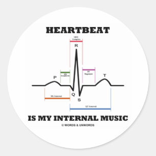 心拍はです私の内部音楽(ECG/EKG) ラウンドシール