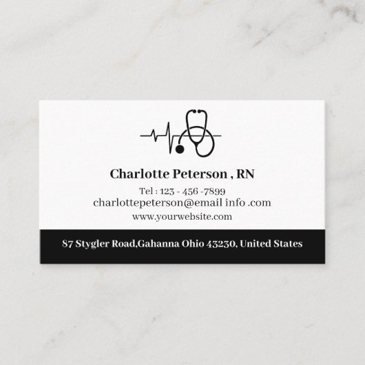 心拍ナース医 名刺 (正面)