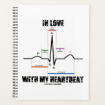 心拍心電図との恋 プランナー手帳<br><div class="desc">心臓が好きなの？心電図で心拍がどんな感じか知りたいと思ったことは？このECG/EKG心電図プランナーでは、ラブレターフォントのことわざ「In Lave With My Heartbeat」を取り上げ、科学的ユーモア感覚を示します。 この医学的ユーモアのプランナーで、心の鼓動が好きだという事実を、他の人に2回見せるのだ！</div>